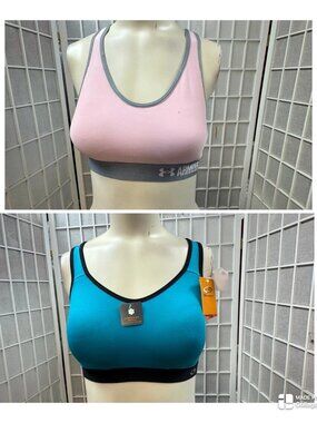 Armour/Champion,2 Sport Tops $16 Each,Blue,Rose,Size M,Cross Back,Compression.!